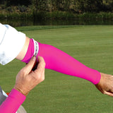 compression gripper for golf arm sleeves